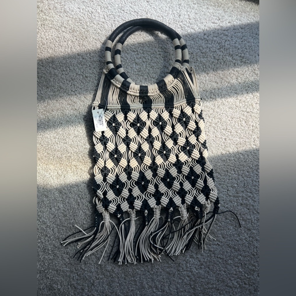 Macramé boho handbag